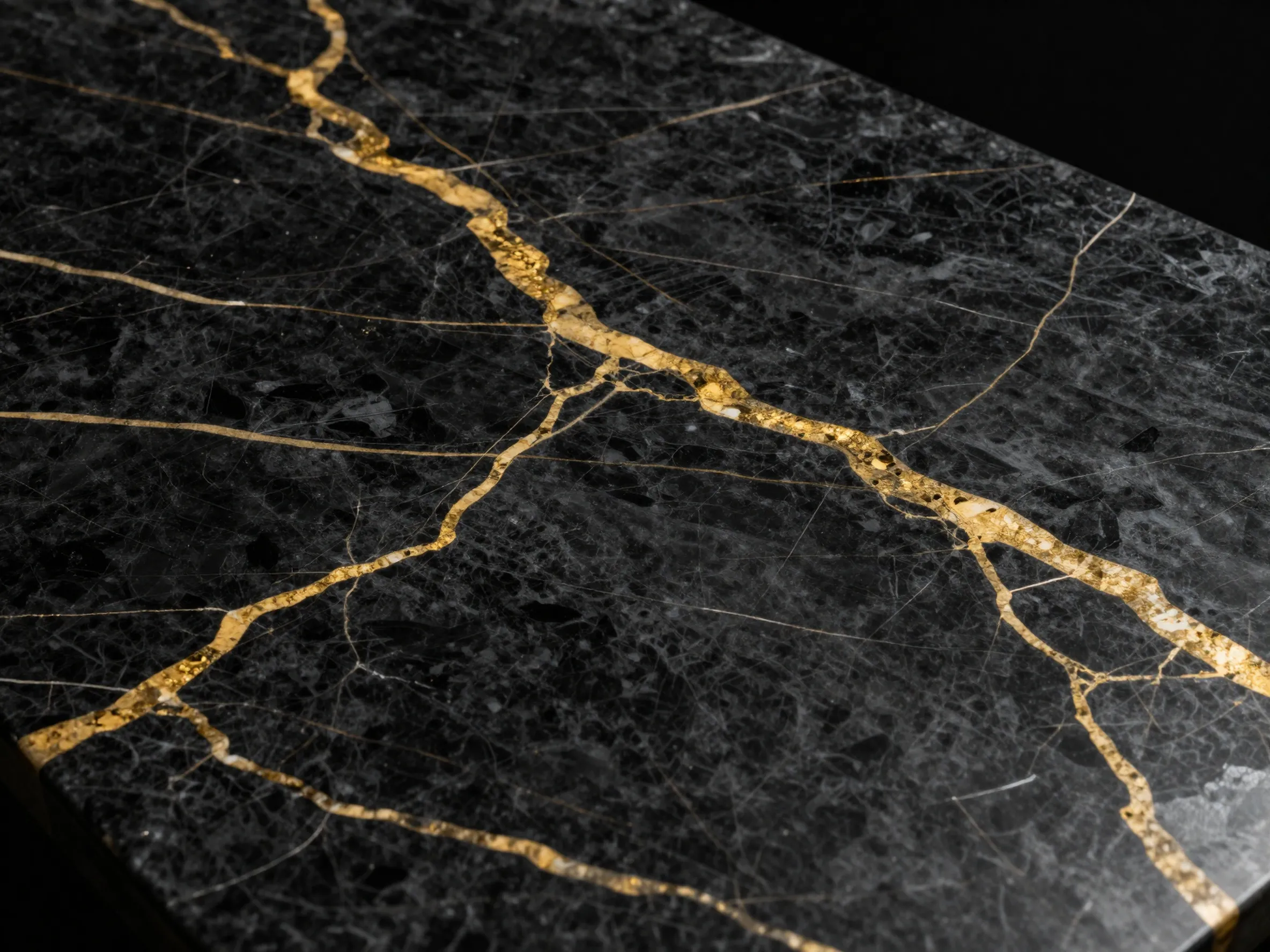 Black and Gold Marble